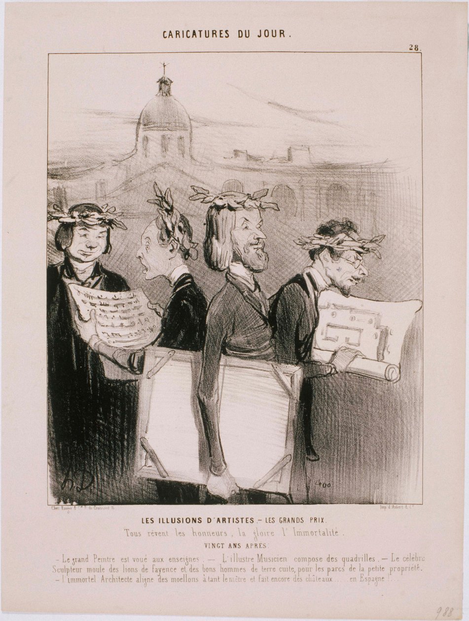 Dagens teckningar - Konstnärens illusioner av Honoré Daumier