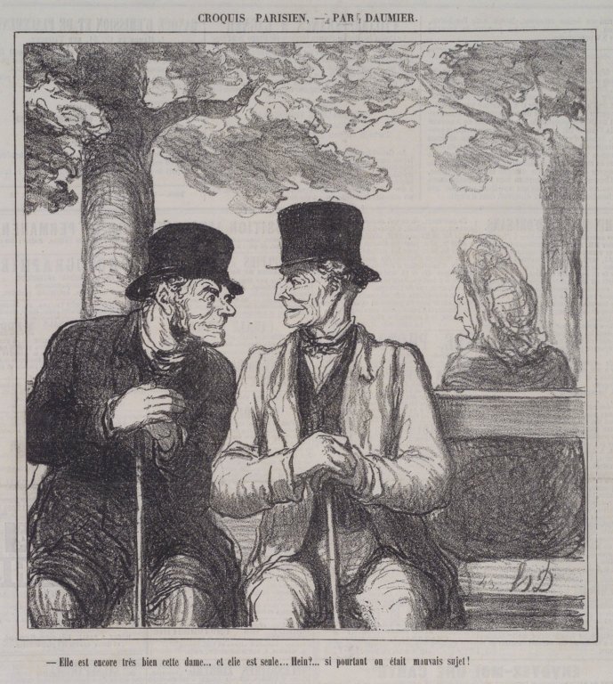Elle Est Encore Très Bien Cette Dame... av Honoré Daumier