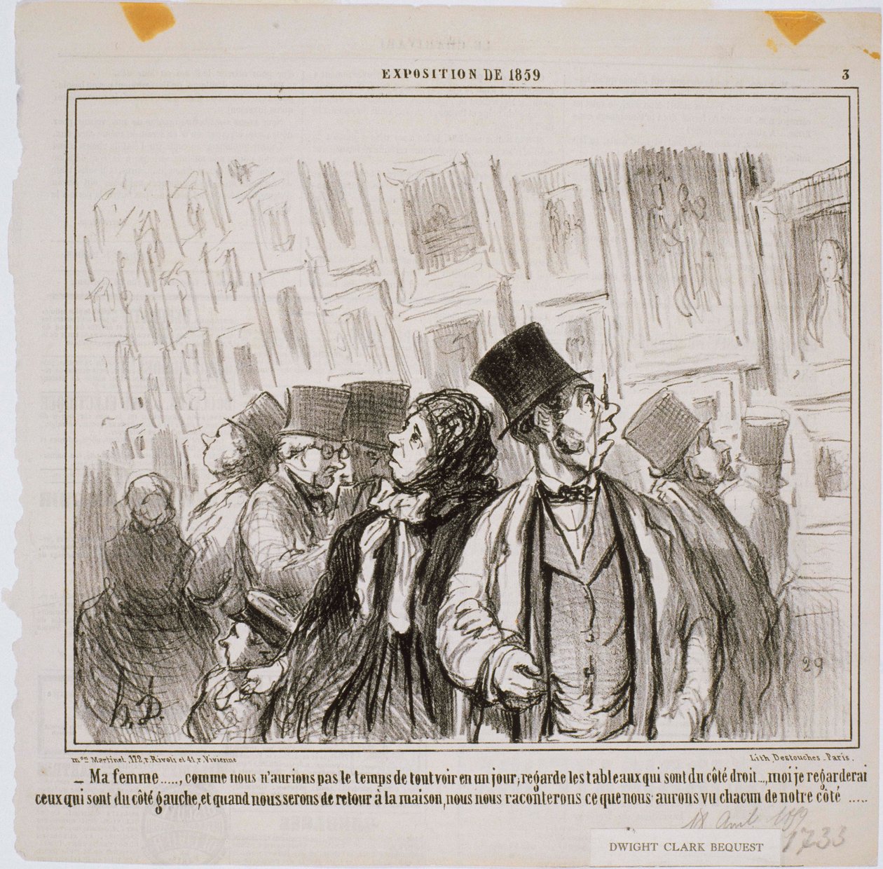 Exposition de 1859- Ma Femme…Comme nous naurions pas... av Honoré Daumier