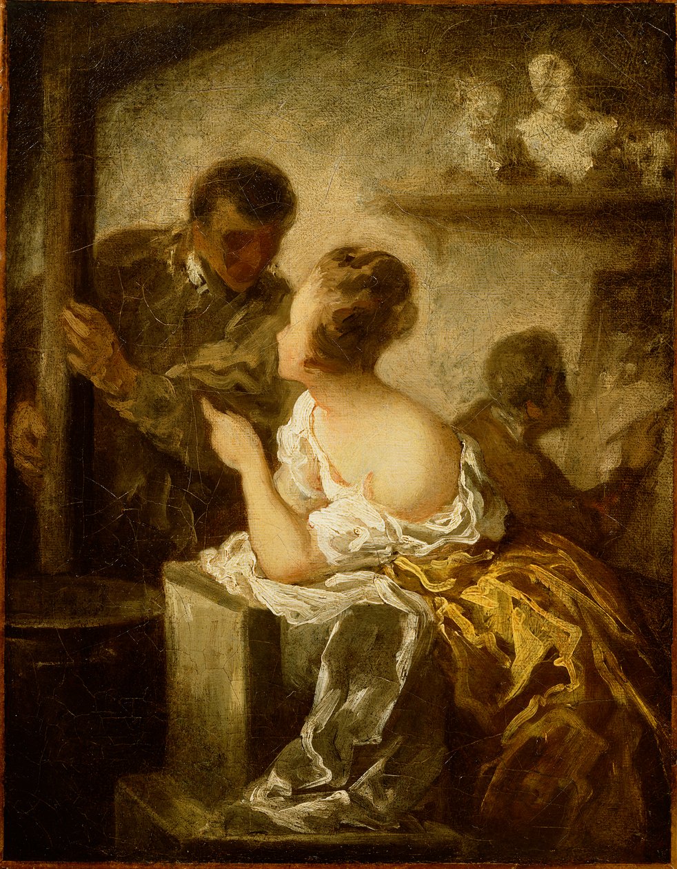 Ateljén, ca 1870 av Honoré Daumier