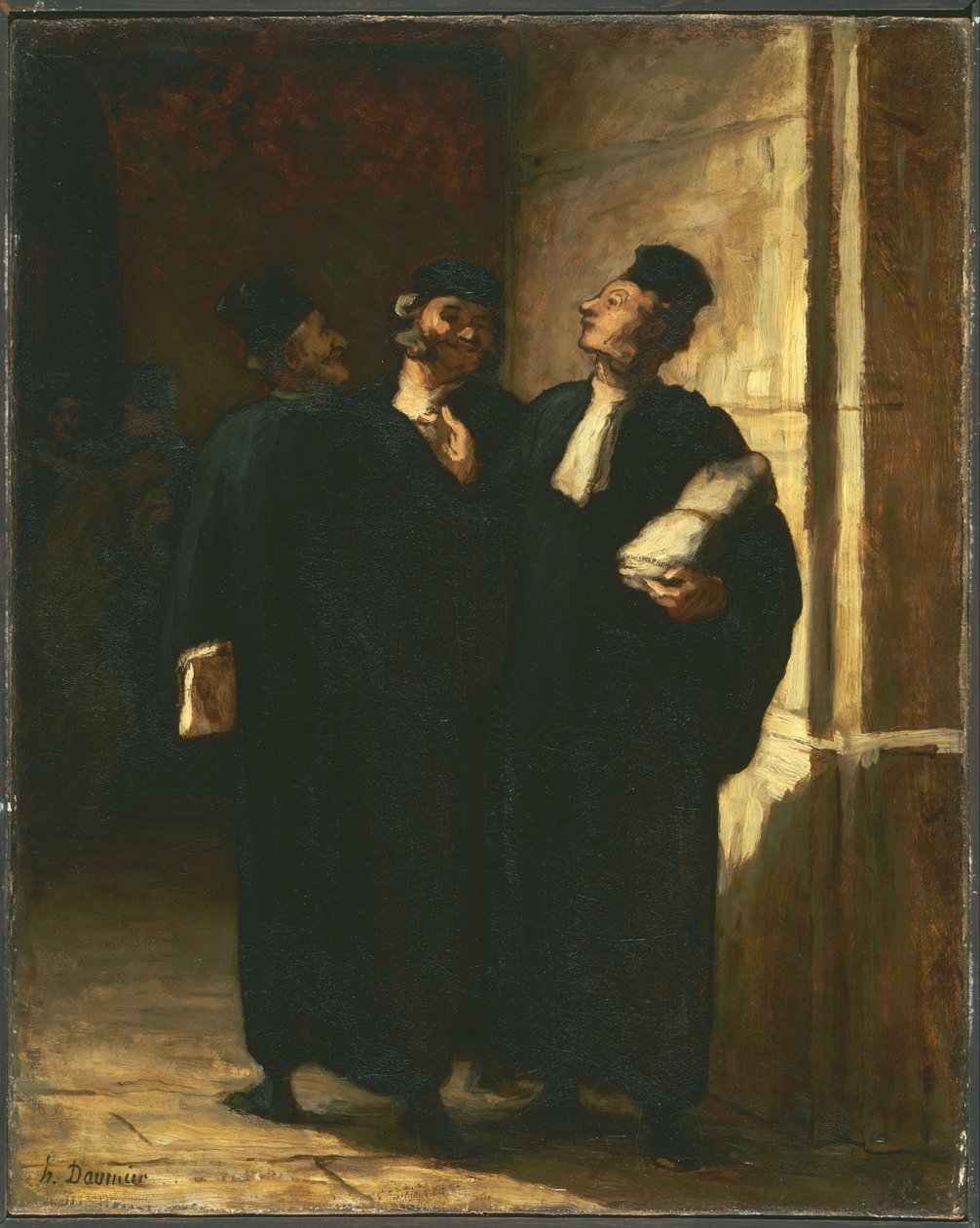 Three Lawyers av Honoré Daumier