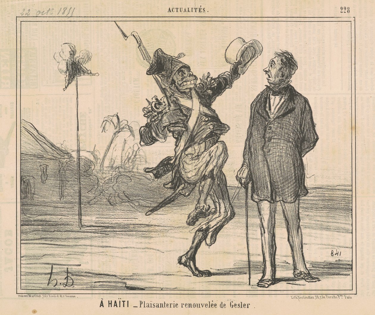 Ett Haiti av Honoré Daumier