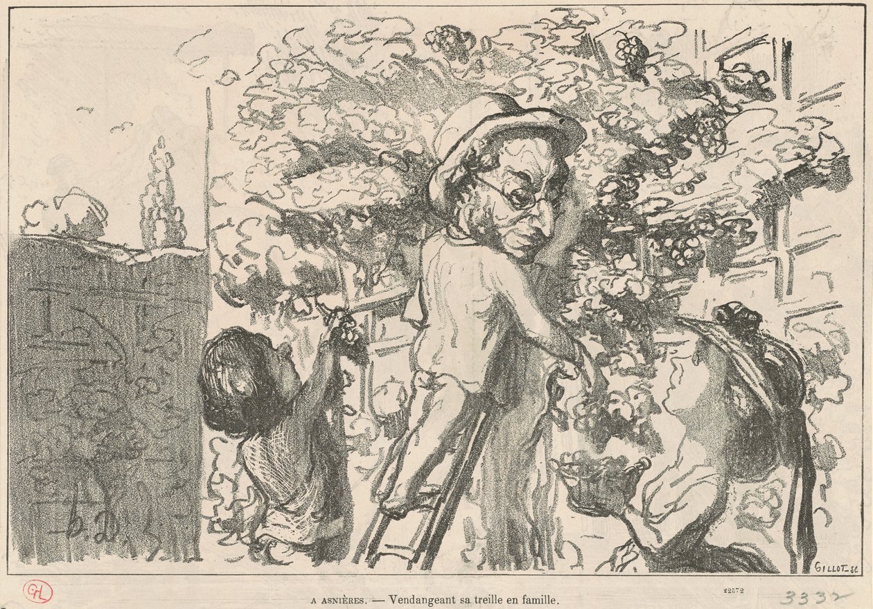 Den gamla mannen av Honoré Daumier