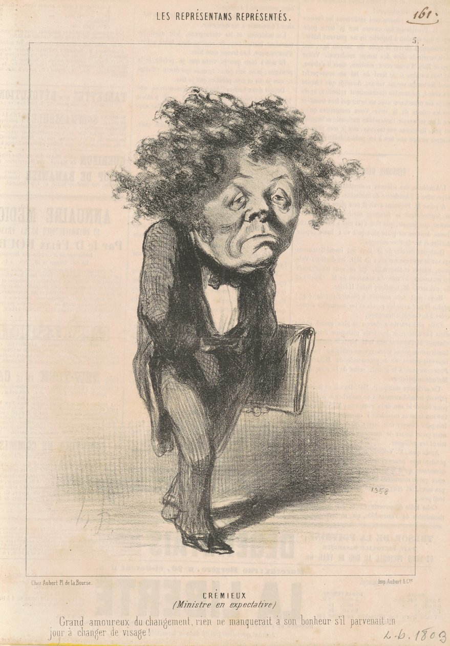 Adolphe Cremieux av Honoré Daumier