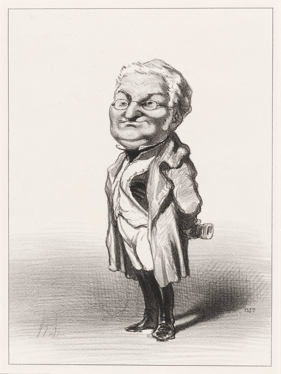 Adolphe Thiers av Honoré Daumier