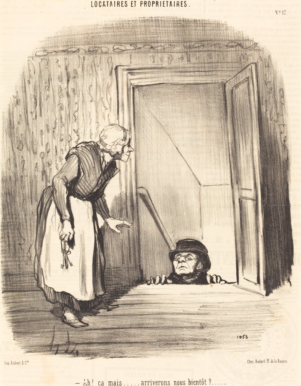 Ah! det men... kommer vi snart? av Honoré Daumier
