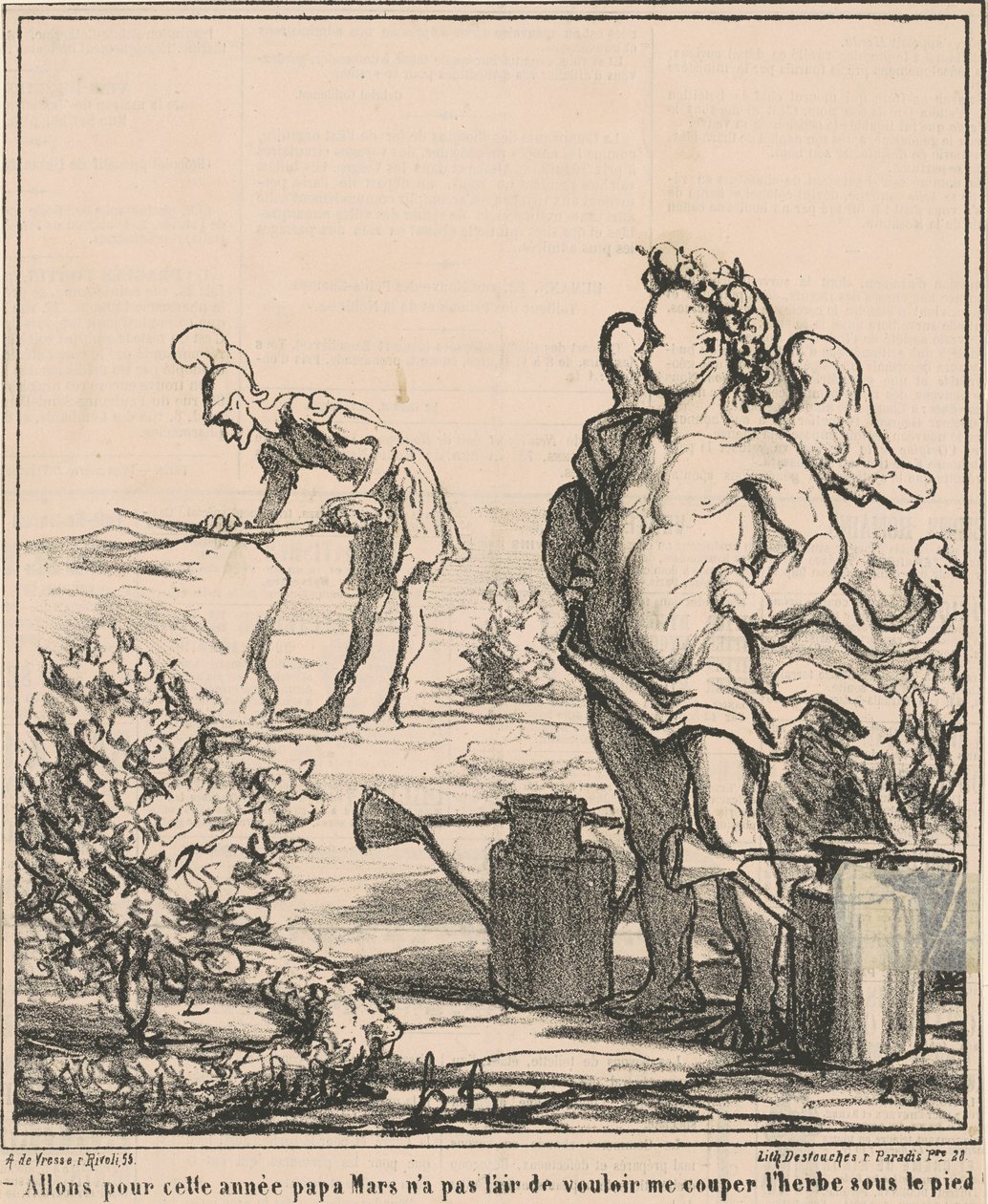Låt oss gå för året pappa mars... av Honoré Daumier