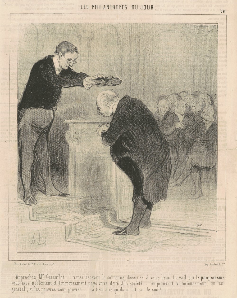 Närma dig herr Gérenflot ... kom och ta emot ... av Honoré Daumier