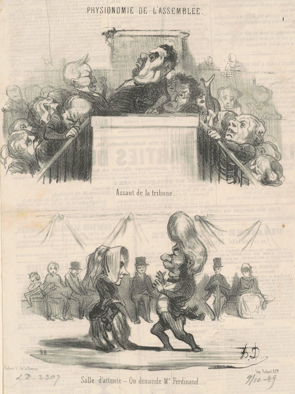 Läktaranfall av Honoré Daumier