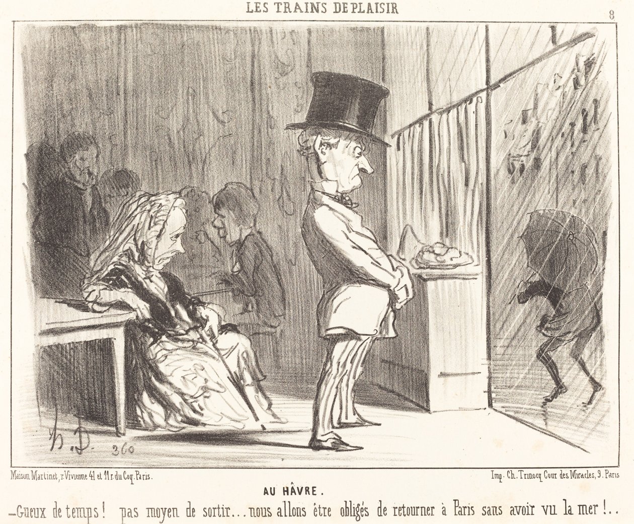 Till hamnen av Honoré Daumier
