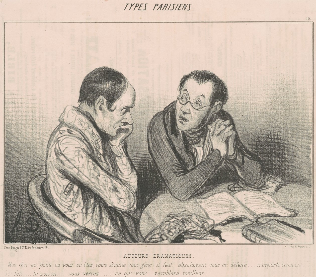 Dramatiker av Honoré Daumier