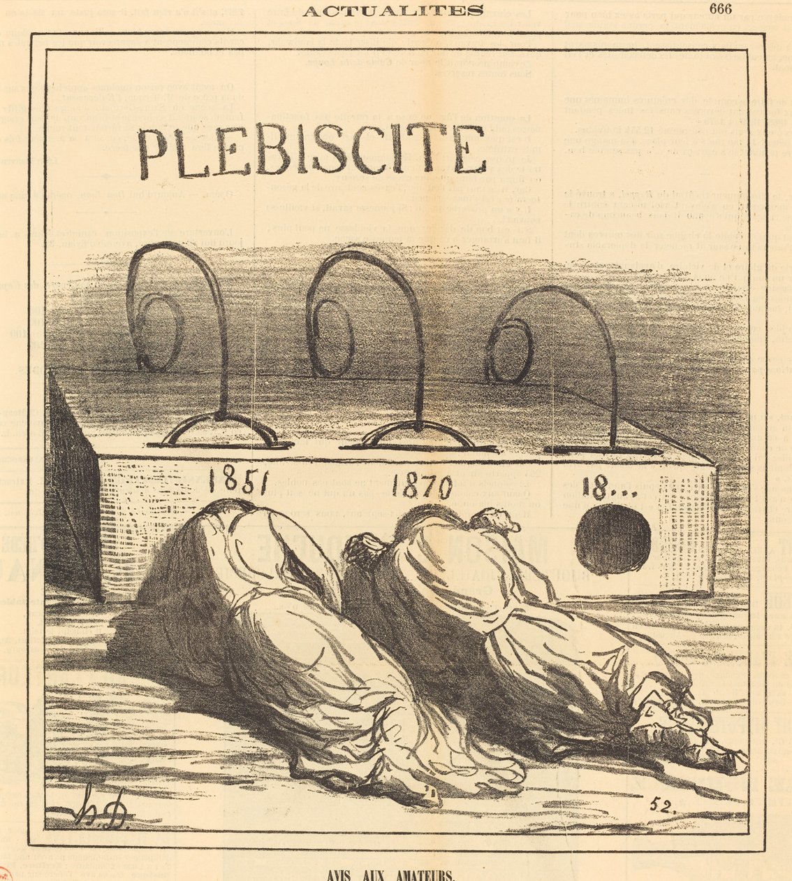 Meddelande till amatörer av Honoré Daumier