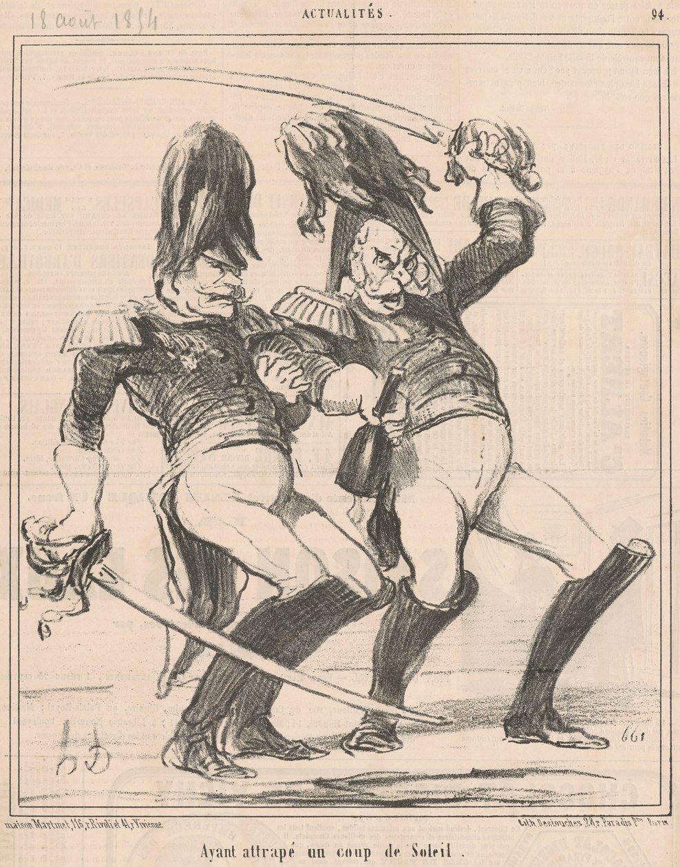 Efter att ha blivit solbränd av Honoré Daumier