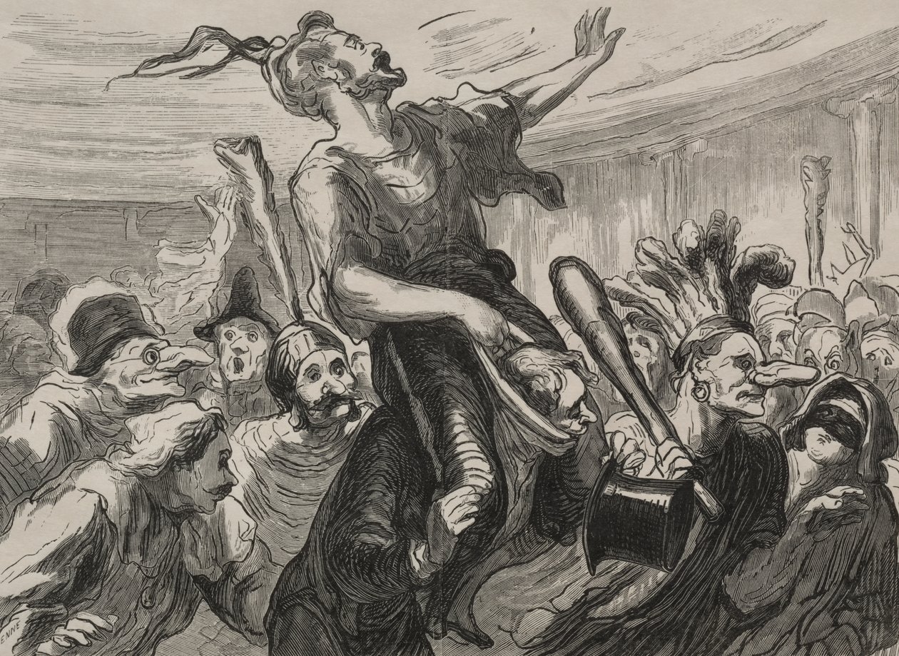 Operabal: länge leve lågorna av Honoré Daumier