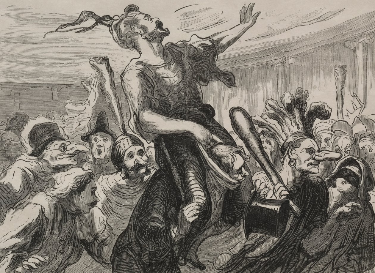 Opera Ball: länge leve flambarts. av Honoré Daumier