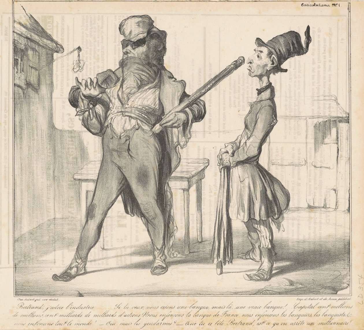 Bertrand, jag älskar branschen... av Honoré Daumier