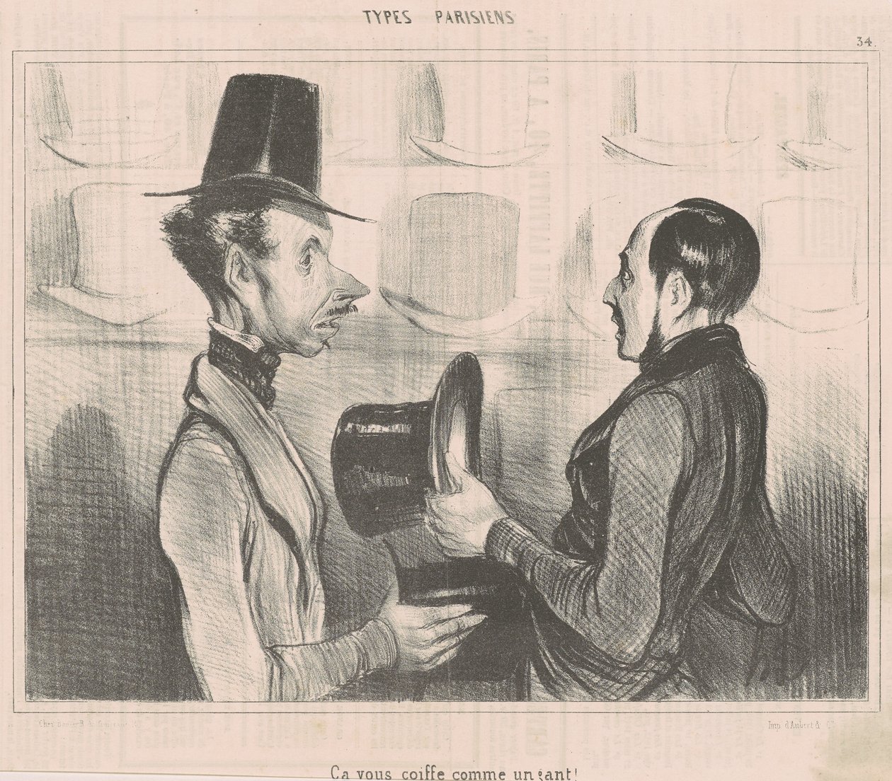 Den passar dig som handen i handsken! av Honoré Daumier