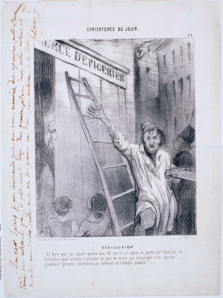 Dagens karikatyrer - Besvikelse! av Honoré Daumier