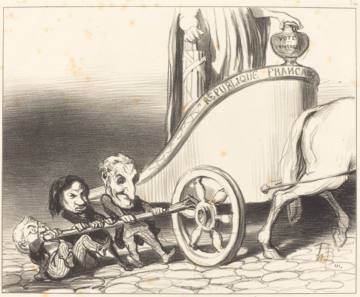 Den här vagnen kommer alltid att fungera... av Honoré Daumier