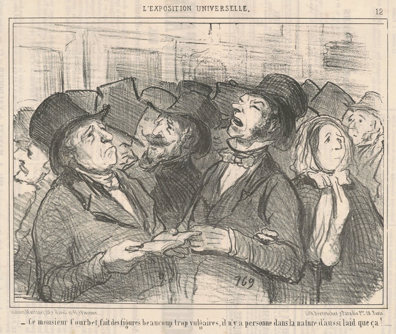 Den här Monsieur Courbet... av Honoré Daumier