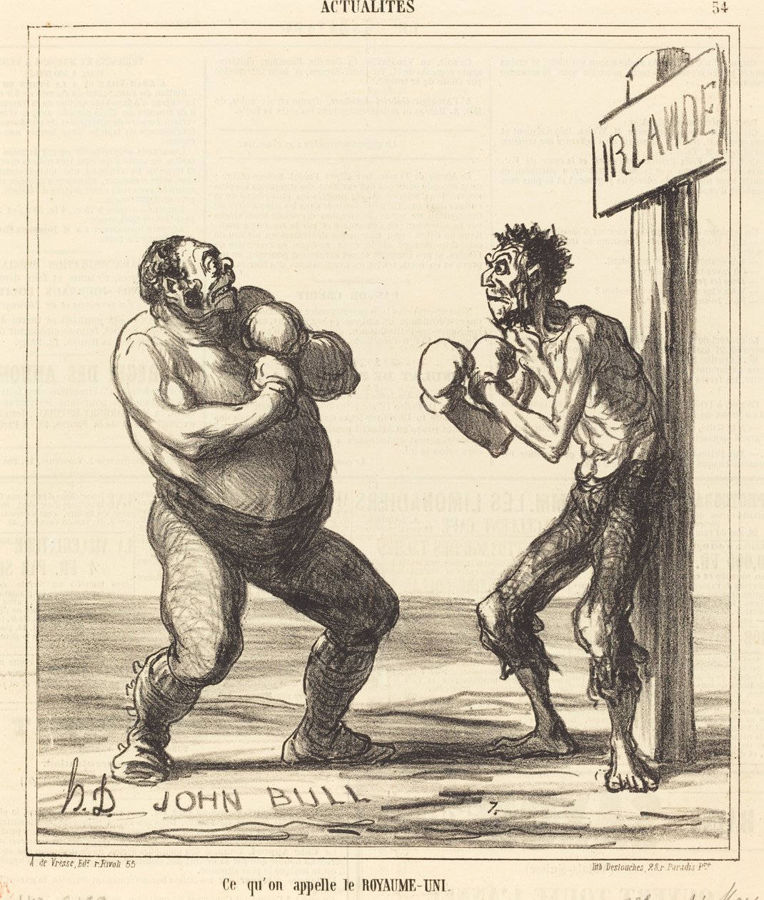 Det som kallas Storbritannien av Honoré Daumier