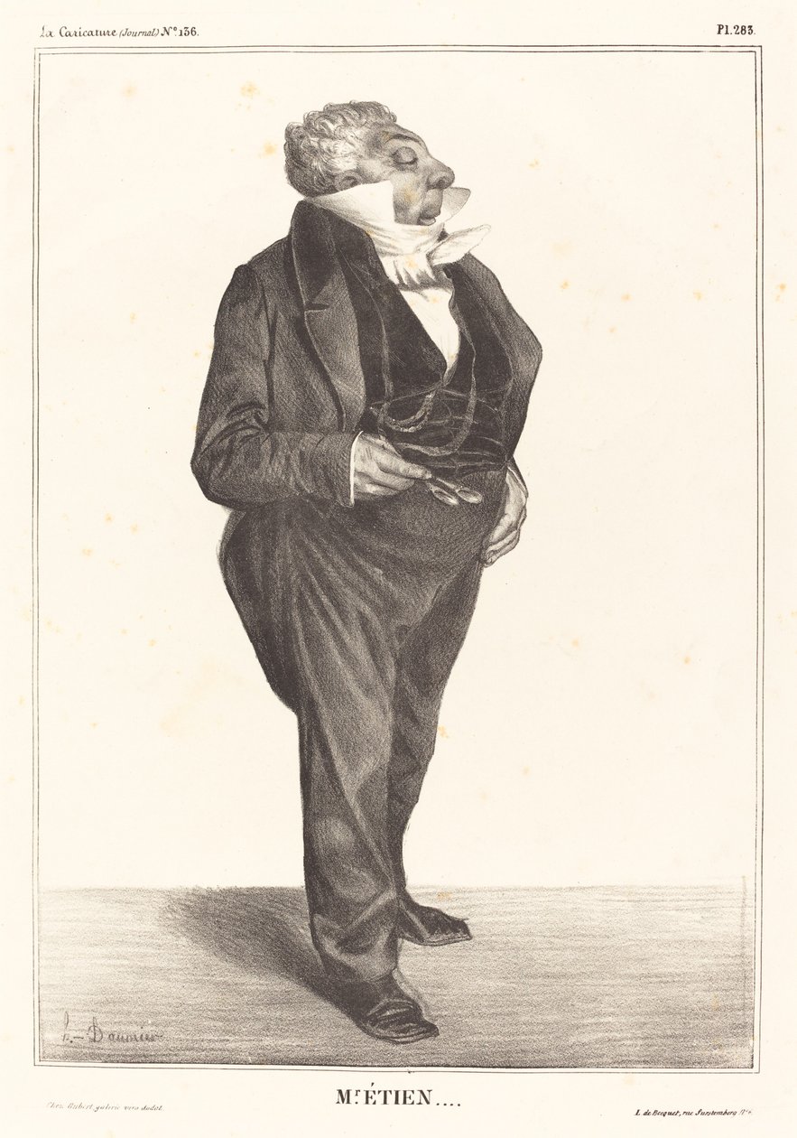 Charles Guillaume Etienne av Honoré Daumier