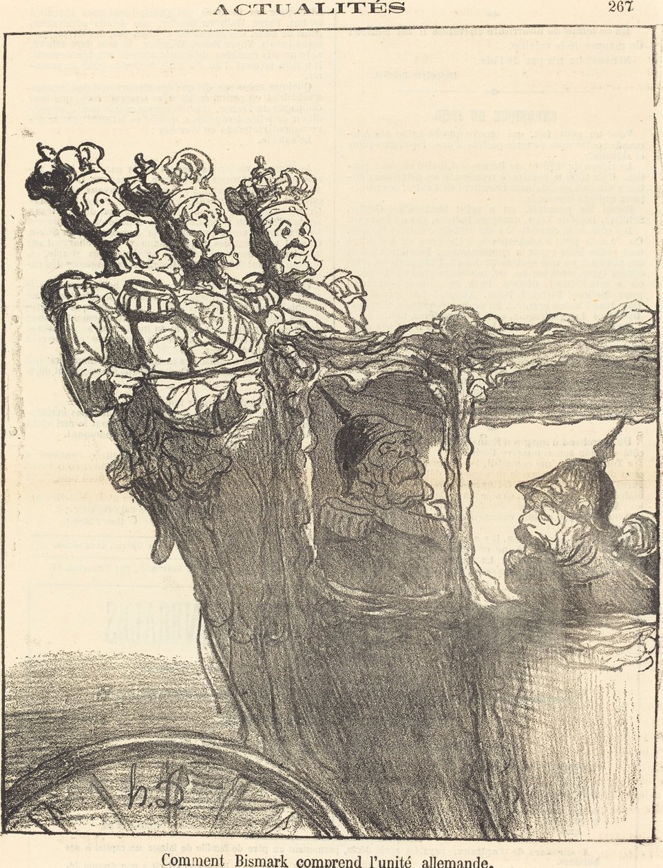 Hur Bismarck förstår tysk enhet av Honoré Daumier