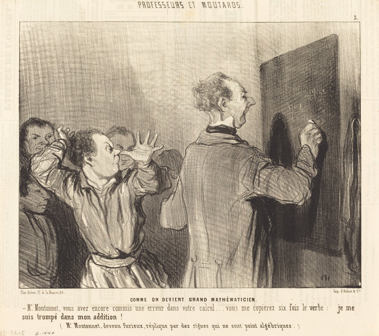 Hur man blir en stor matematiker av Honoré Daumier