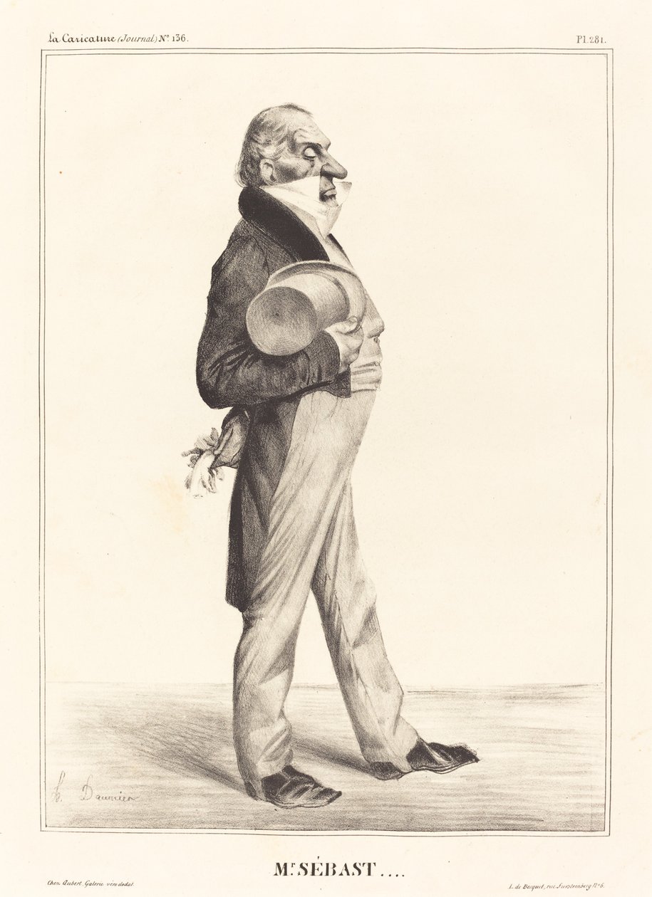 Greve Horace Sebastiani av Honoré Daumier