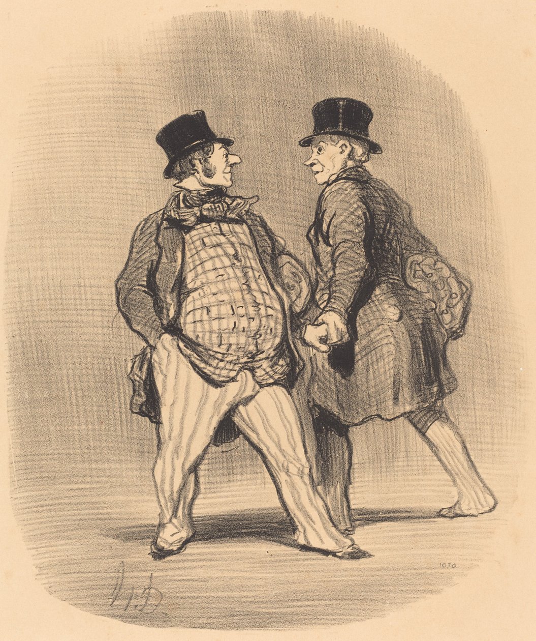 Broder, akta dig för den lille baronen... av Honoré Daumier