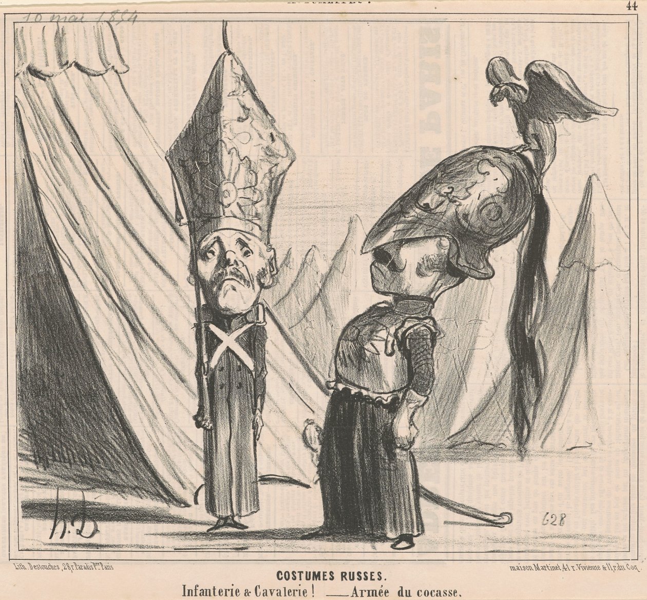 Kostymer russ av Honoré Daumier