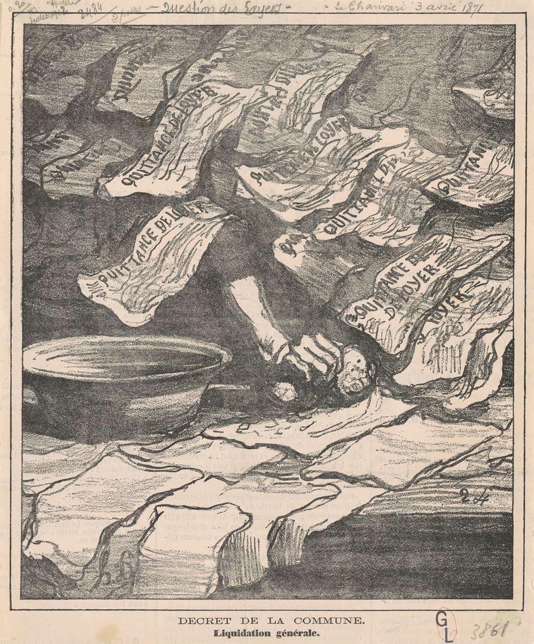 Kommunens dekret av Honoré Daumier