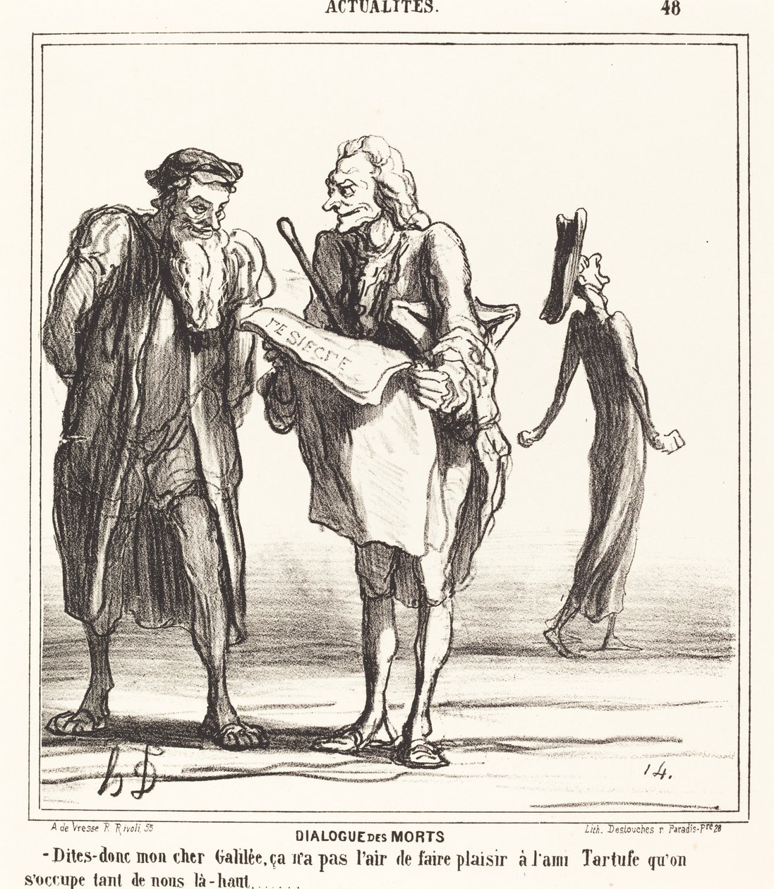 De dödas dialog av Honoré Daumier