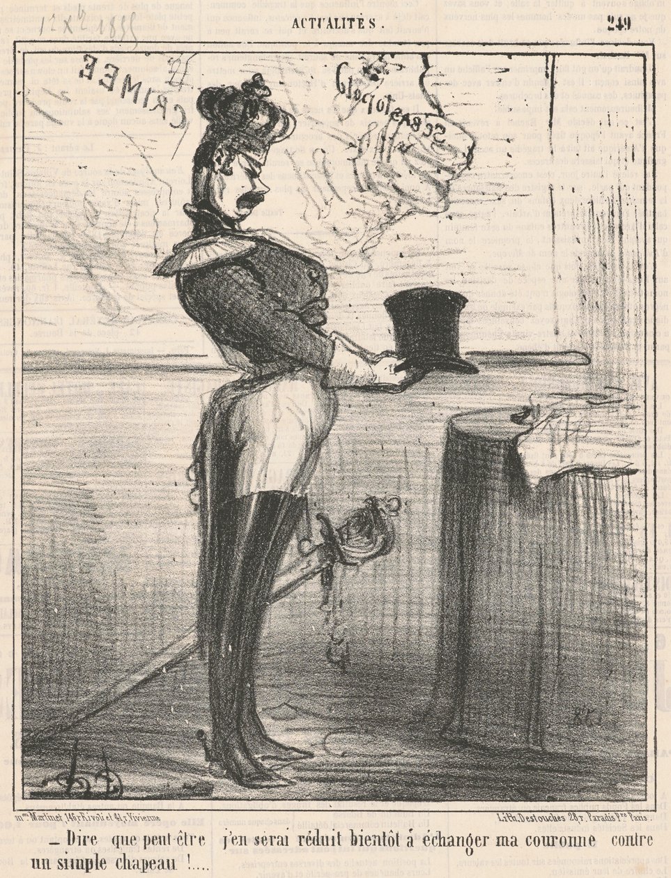 Att säga att jag kanske blir reducerad till det... av Honoré Daumier