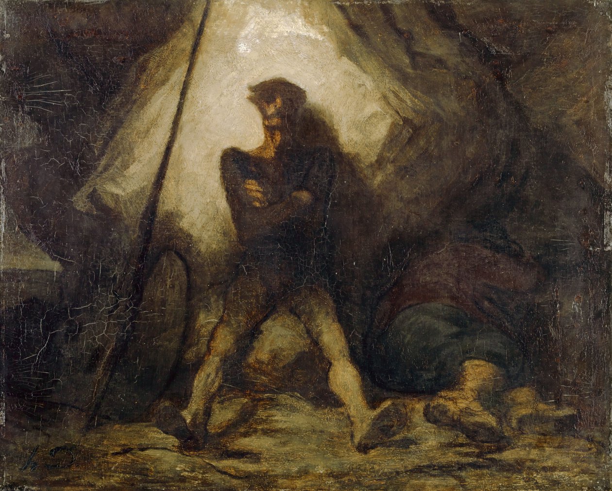 Don Quijotes vaka, 1855-56 av Honoré Daumier