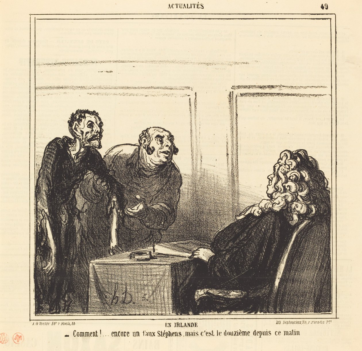 I Irland av Honoré Daumier