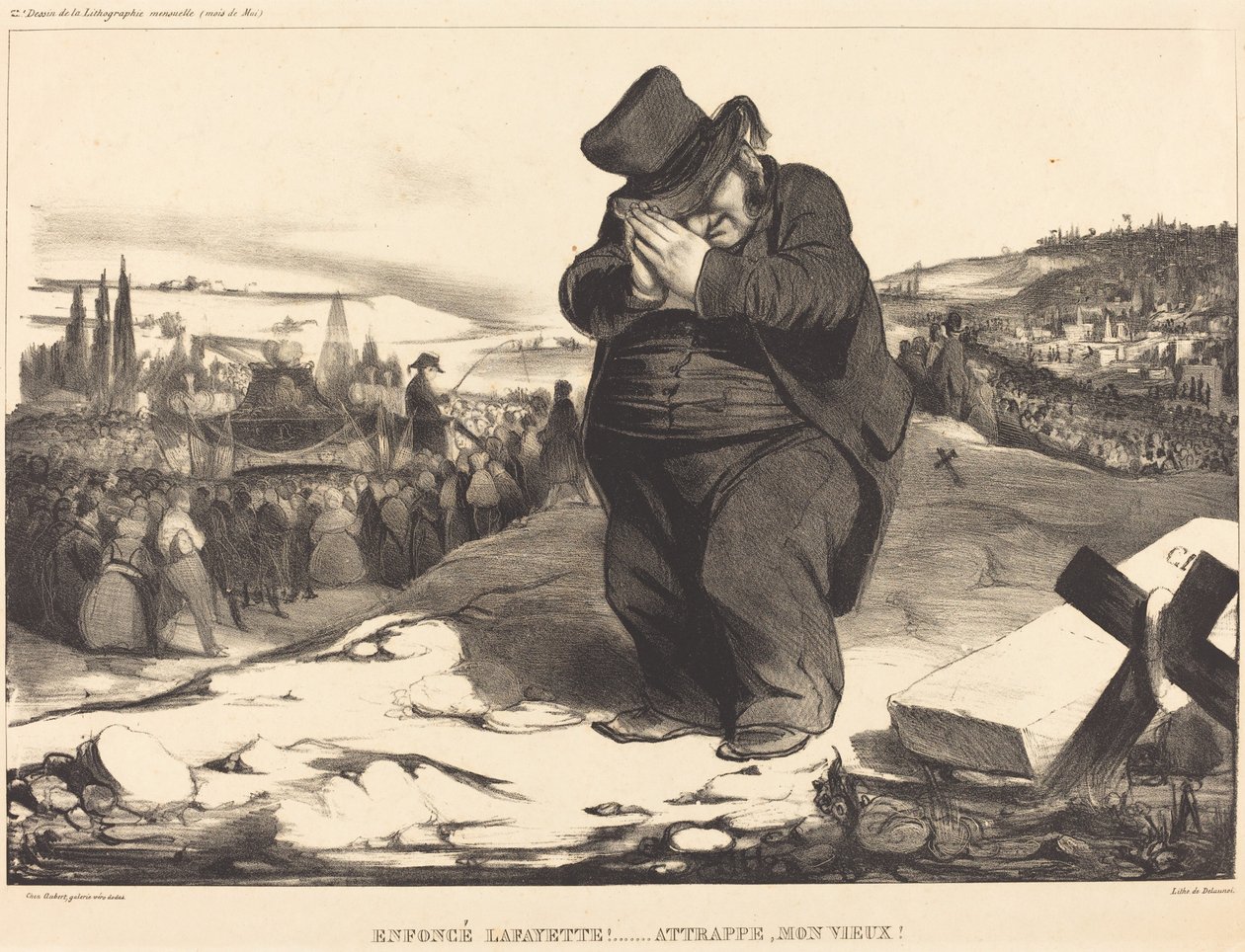 Fan Lafayette!... Fånga min gubbe! av Honoré Daumier