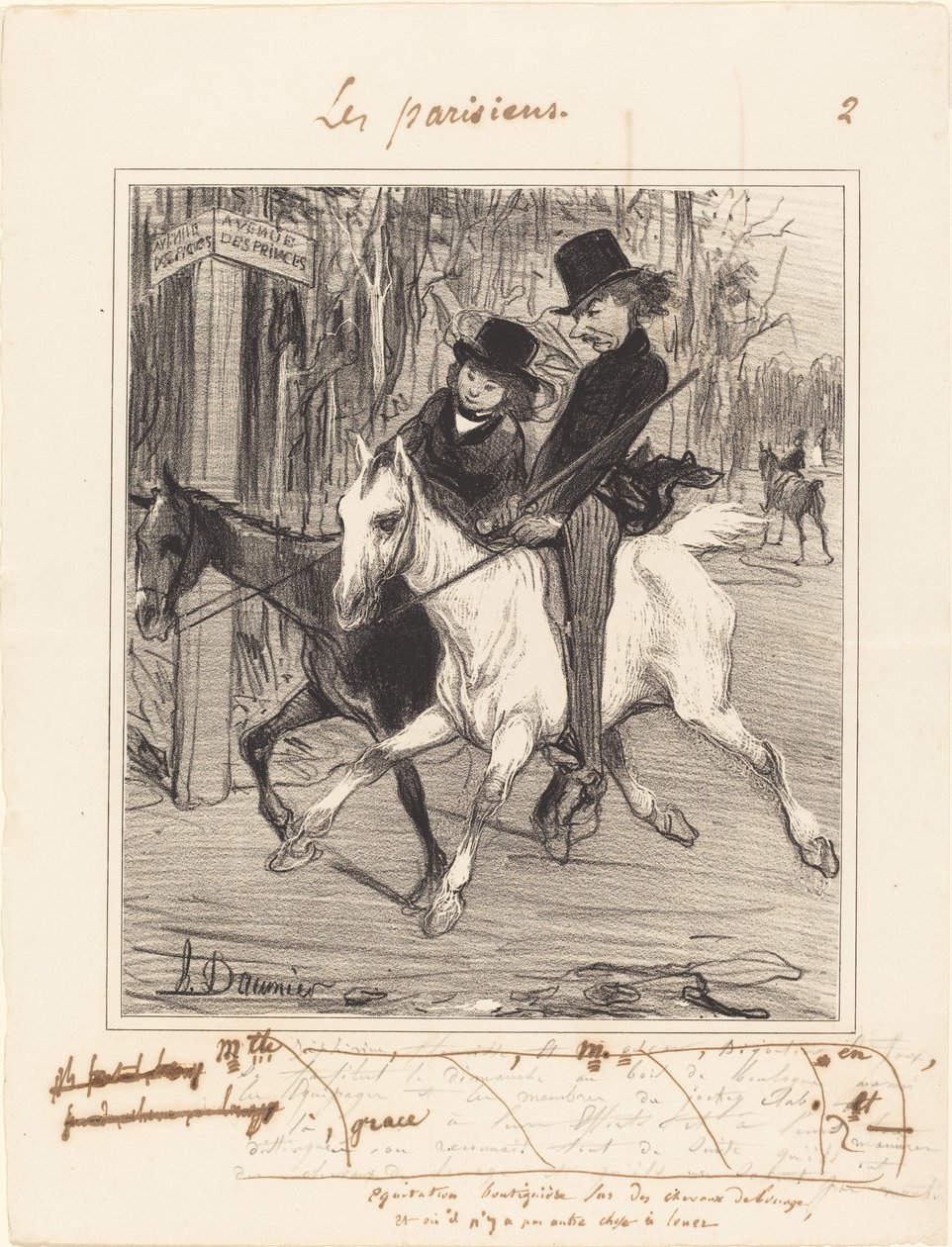Handlarridning av Honoré Daumier