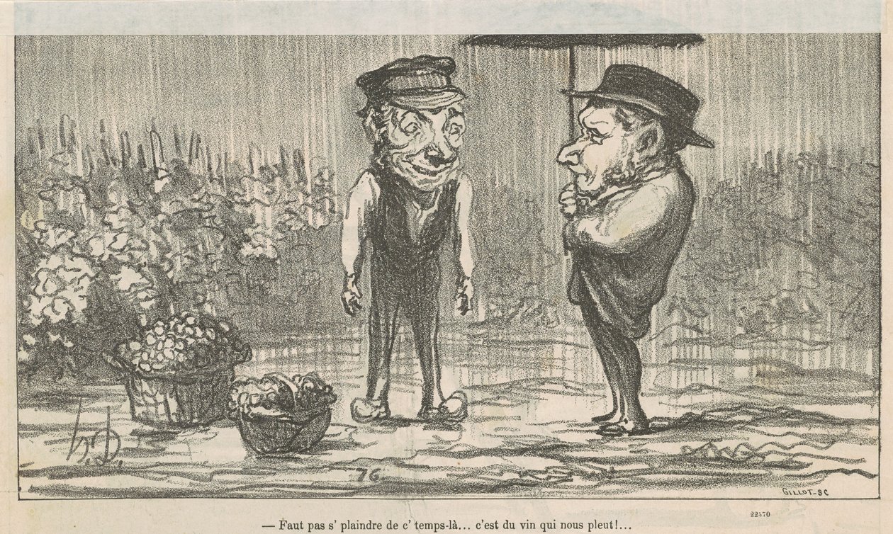 klaga inte på det här vädret... av Honoré Daumier
