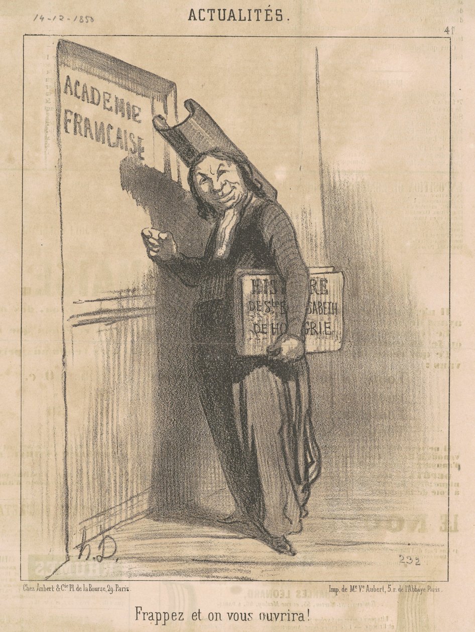 Knacka på så öppnar vi för dig! av Honoré Daumier