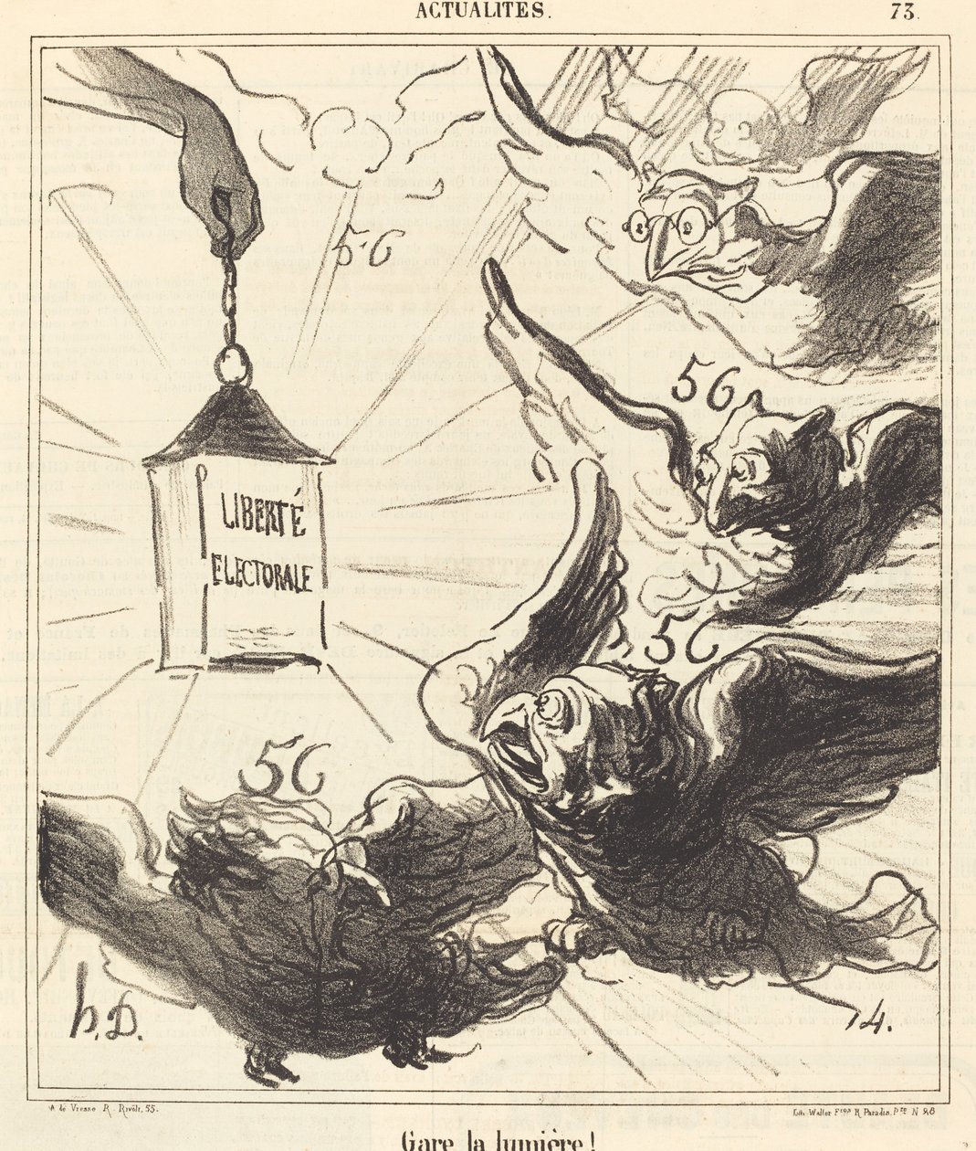 Parkera ljuset! av Honoré Daumier