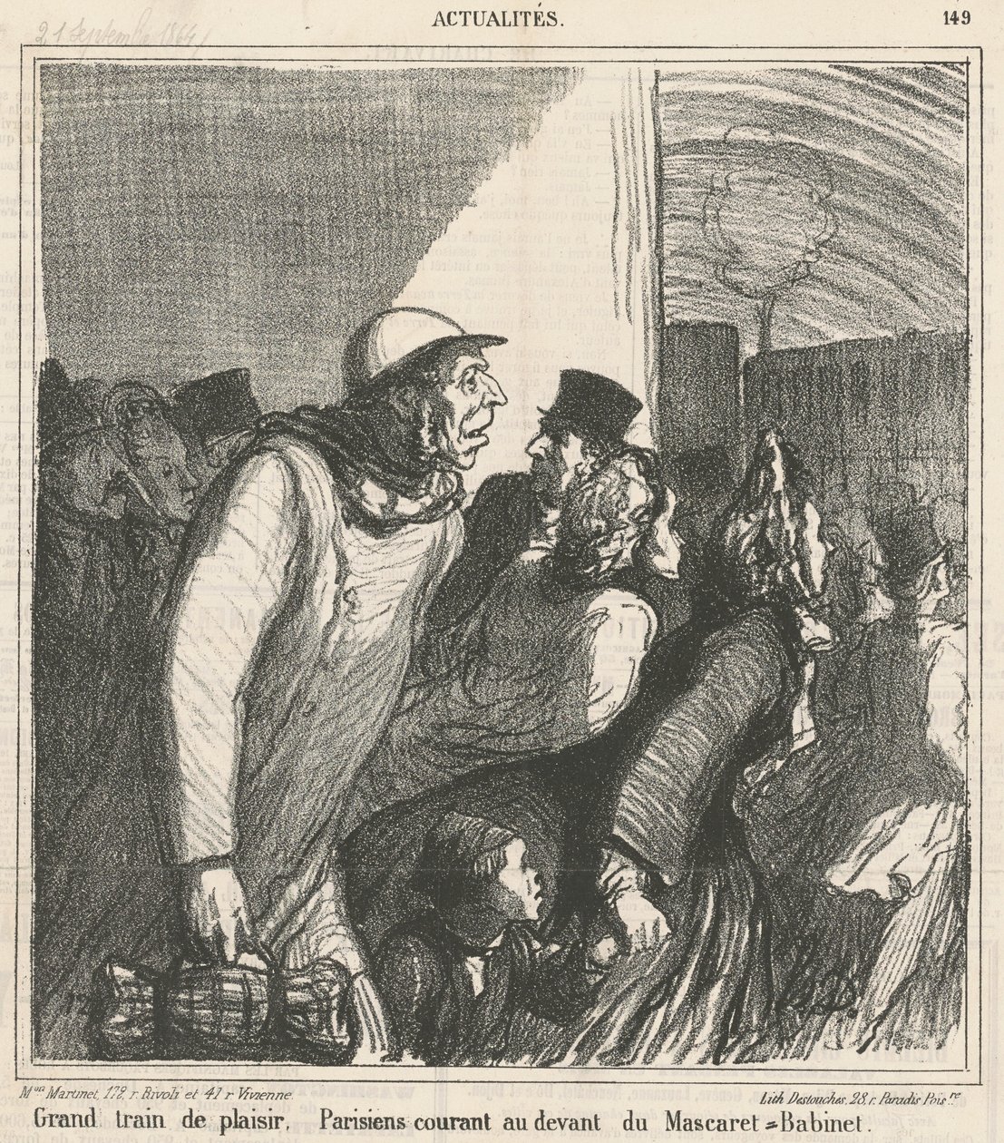 Jättekul tåg av Honoré Daumier