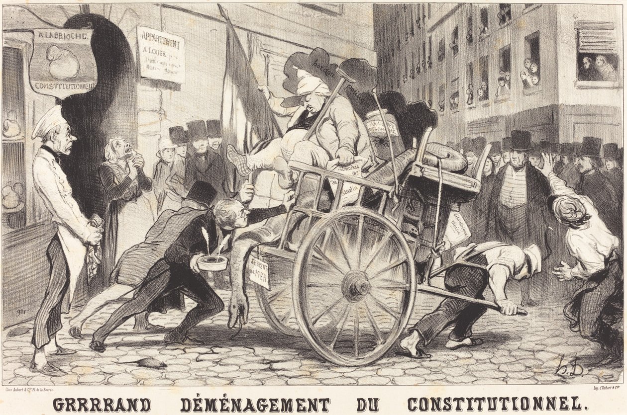 Grrrrand Omplacering av den konstitutionella av Honoré Daumier