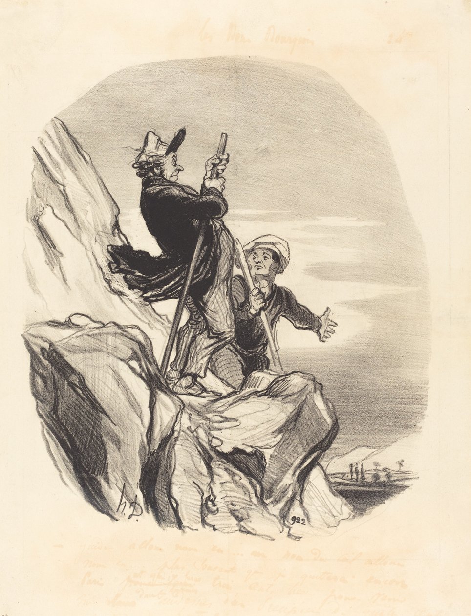 Guide, låt oss gå... i himlens namn... av Honoré Daumier