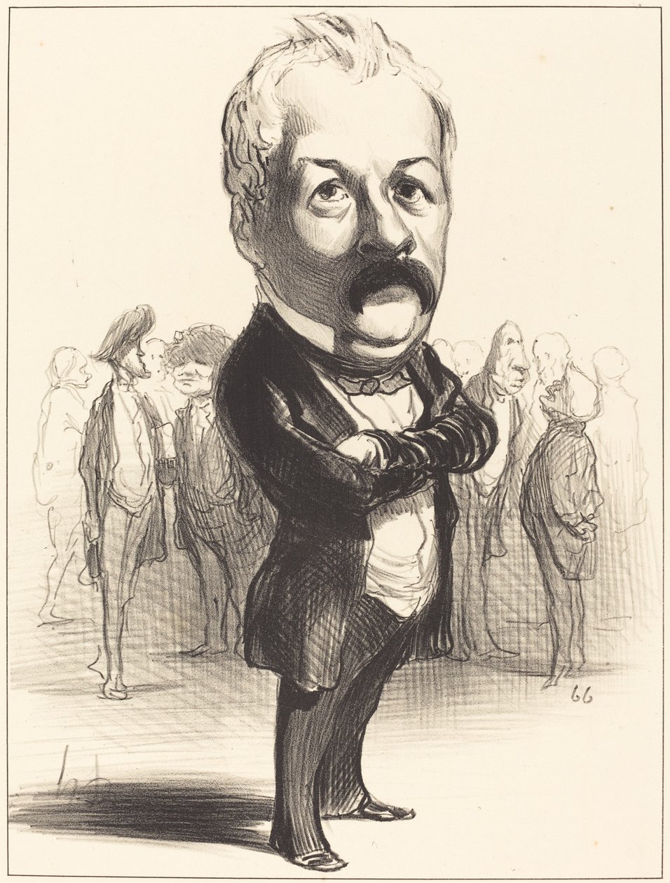 Gustave Sautayra av Honoré Daumier