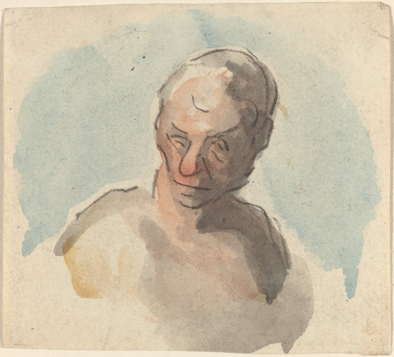 Chef för en man av Honoré Daumier