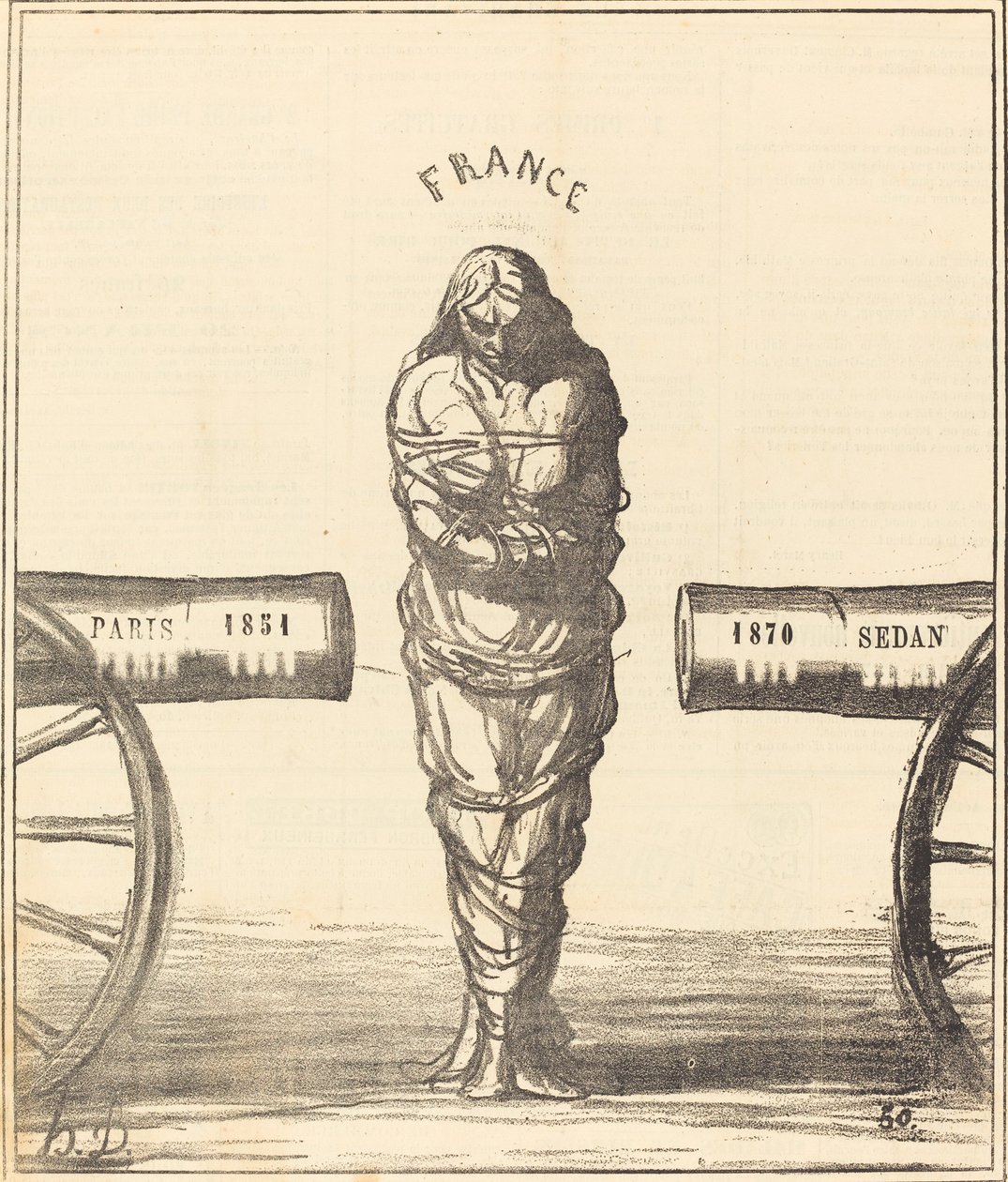 En regeringshistoria av Honoré Daumier
