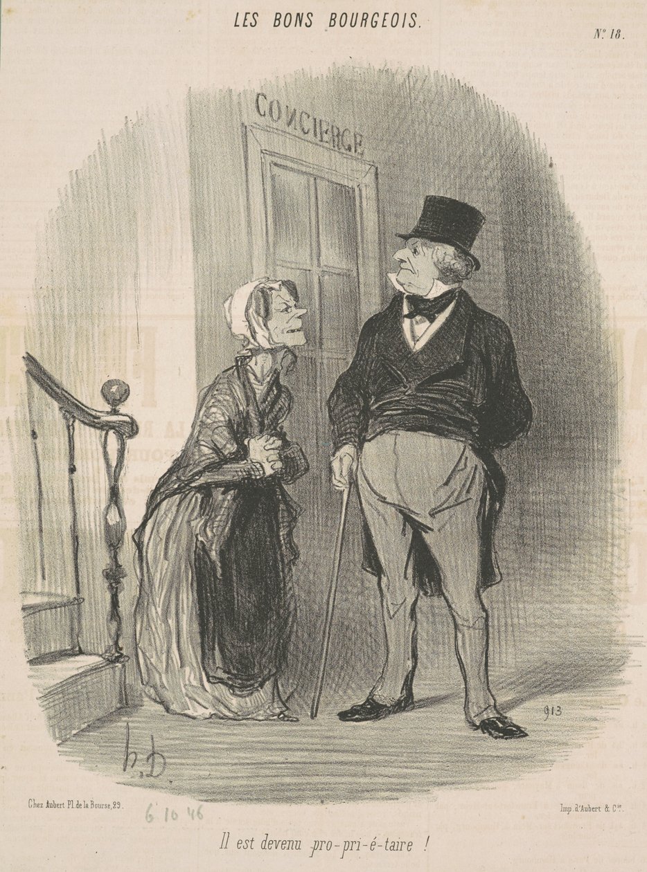 Han blev pro-pri-é-taire! av Honoré Daumier