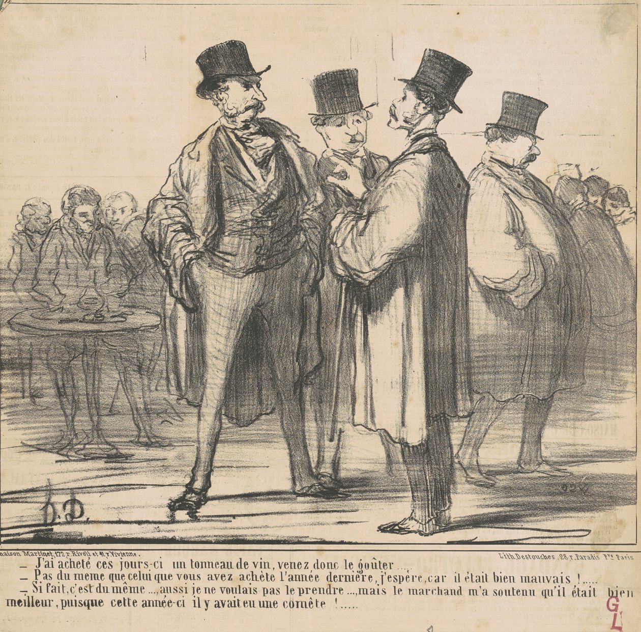Jag köpte ... ett fat vin ... av Honoré Daumier