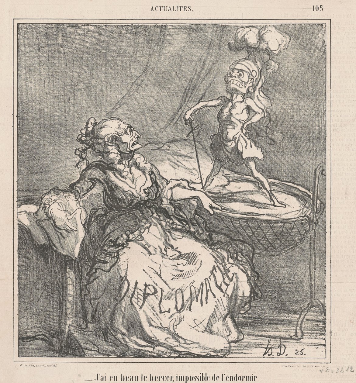 Jag gungade honom... av Honoré Daumier